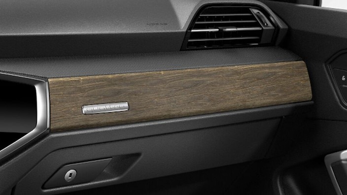 Lime artefact natural wood inlay
