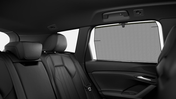 Manual rear side window sunshades