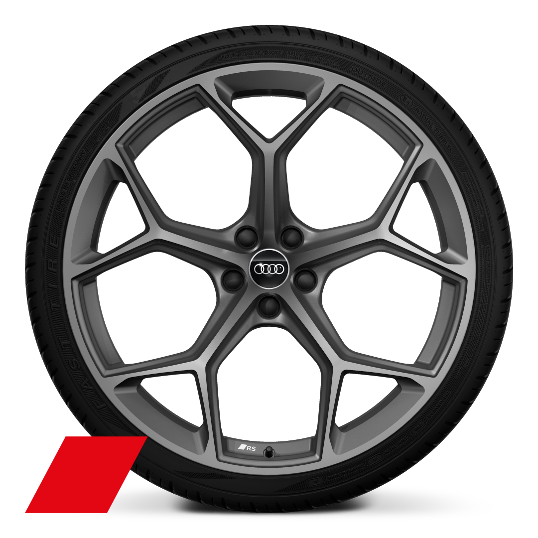 22" 5-Y-spoke design wheels, matte titanium finish