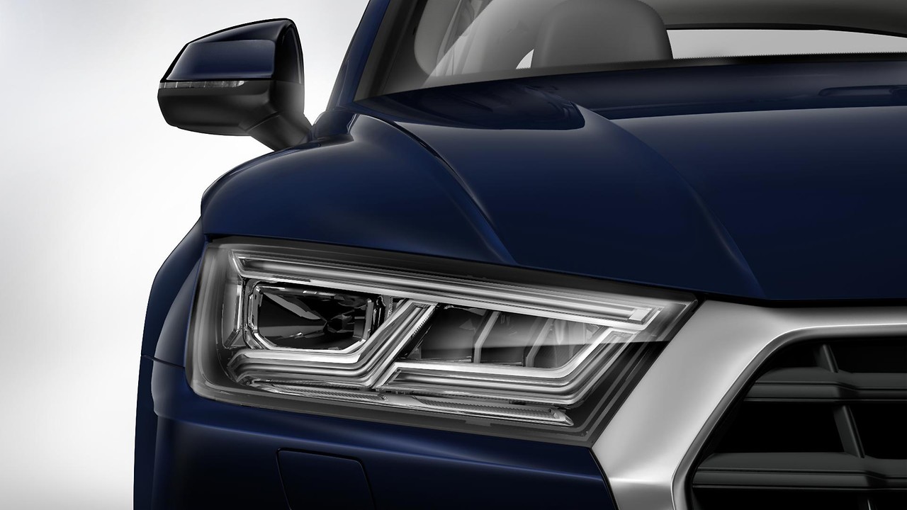 Audi Matrix LED headlights with dynamic front and rear indicators
