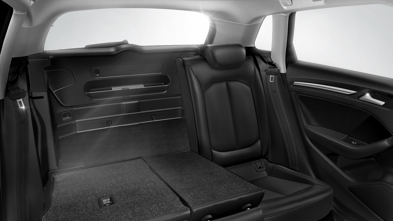 Folding rear seat back