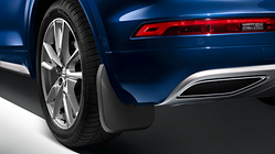 Mud flaps, for the rear, for vehicles with S line exterior package
