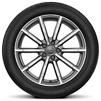 19” x 8.5J ‘10-spoke’ design alloy wheels in matt titanium finish with 255/40 R19 tyres