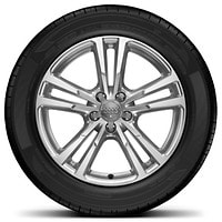 18” x 7J ‘5-twin-spoke’ design partly polished alloy wheels with 235/50 R18 tyres