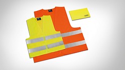 High-visibility vest set, for the family