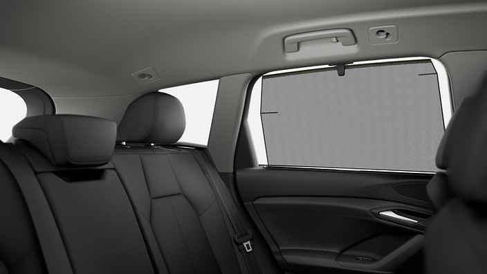 Manual rear side window sunshades
