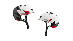 Helm für E-Scooter und Fahrrad, weisses Design, Grösse L