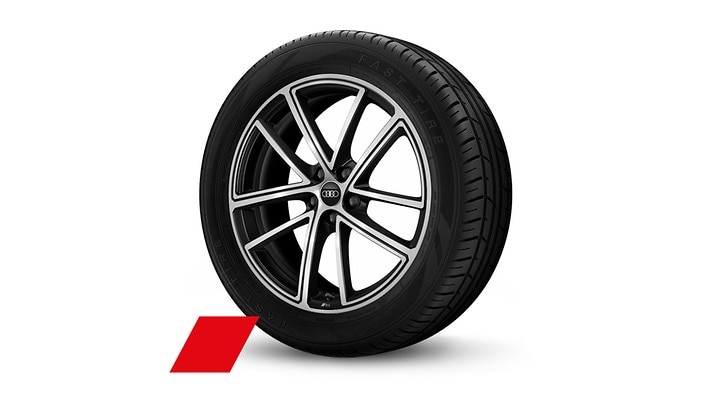 20" 5-double-spoke design wheels, bicolor finish