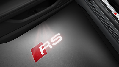 LED entry lighting with RS logo projection in front and rear