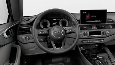 Heated three-spoke, multifunction steering wheel with shift paddles