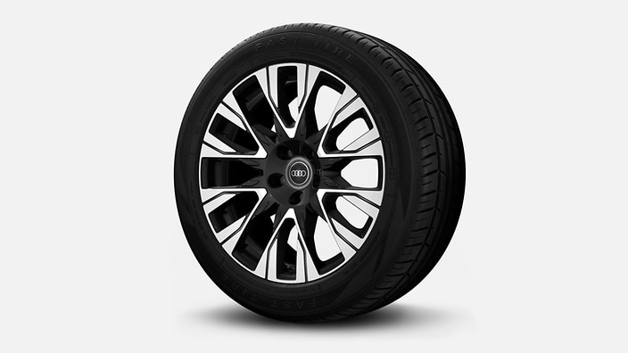 21" 6-V-spoke aero design wheels, bicolor finish