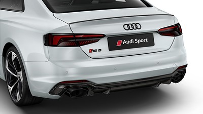 Audi logo en kentekens in glanzend zwart