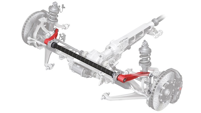 Carbon fiber front sway bar