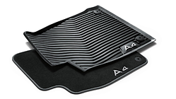 All-weather floor mats, for rear, black