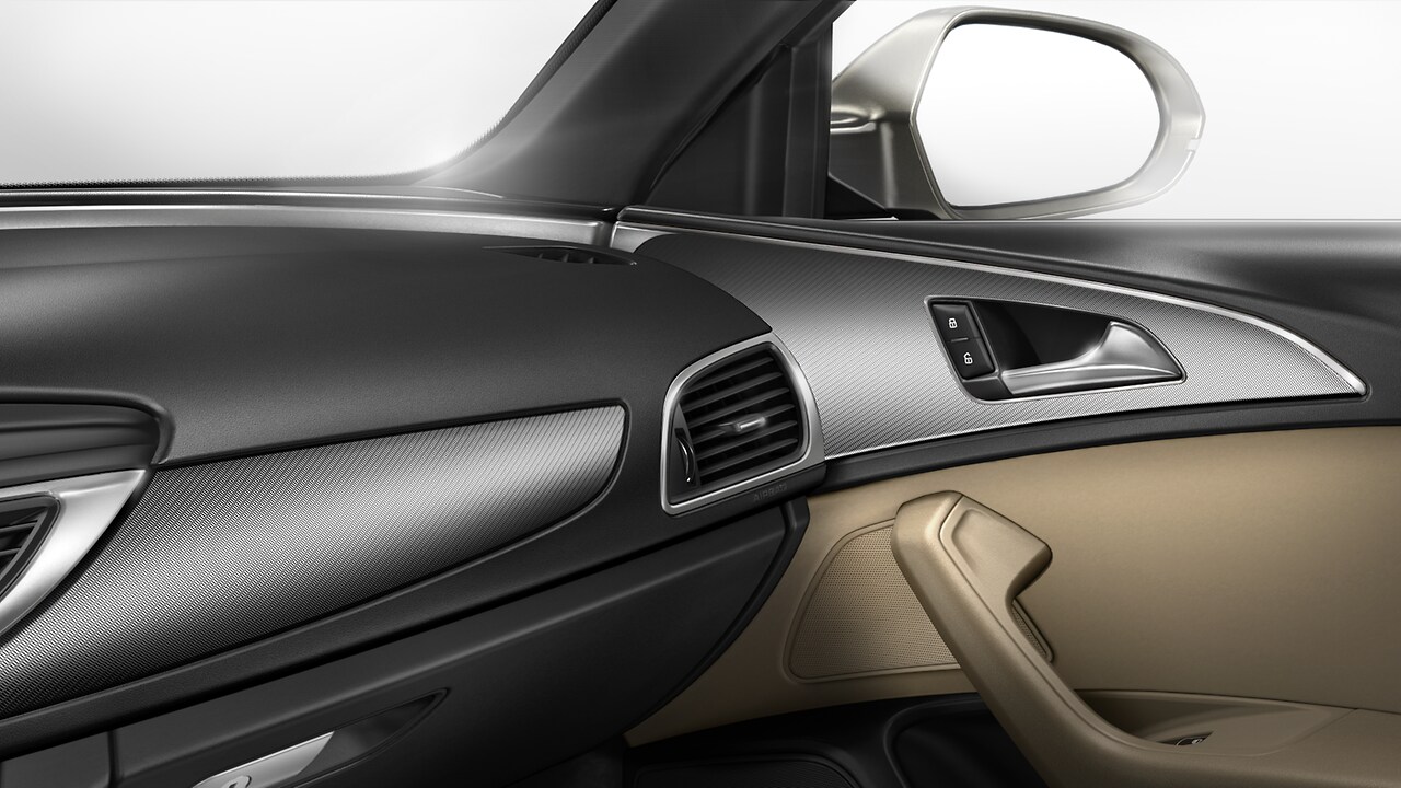 Inlays, Brushed aluminium grey