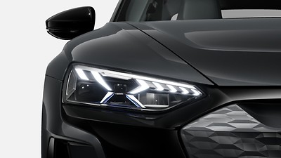 Matrix LED headlamps with Audi laser light and LED rear combination lamps, lighting scheme and dynamic turn signal