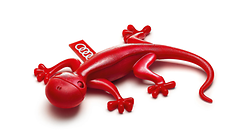 Gecko air freshener, red, earthy floral