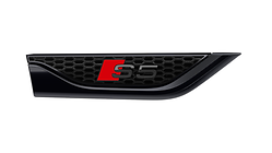 S5 logo in black, right, wing element