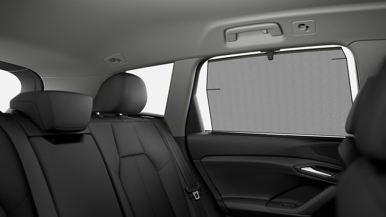 Manual rear side window sunshades