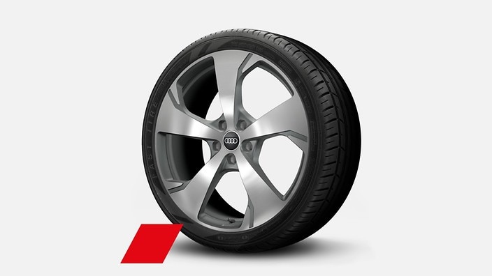 20" 5-arm-falx design wheels, bicolor finish