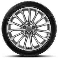 Rodas de alum&iacute;nio fundido em design de 15 raios, tamanho 9J x 19 com pneus 255/45 R19