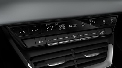 Three-zone automatic climate control system