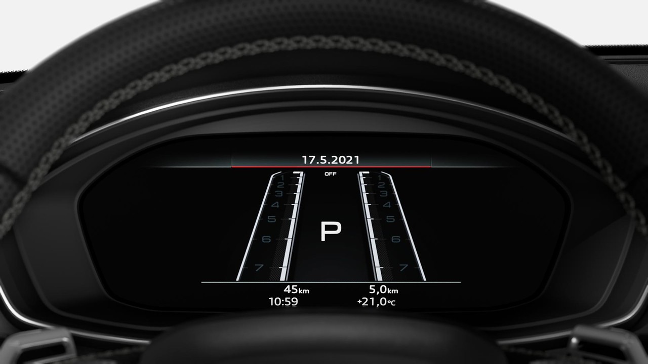 Audi virtual cockpit plus med udvidet RS layout