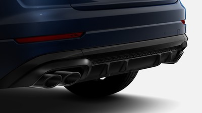 Black exhaust tailpipes
