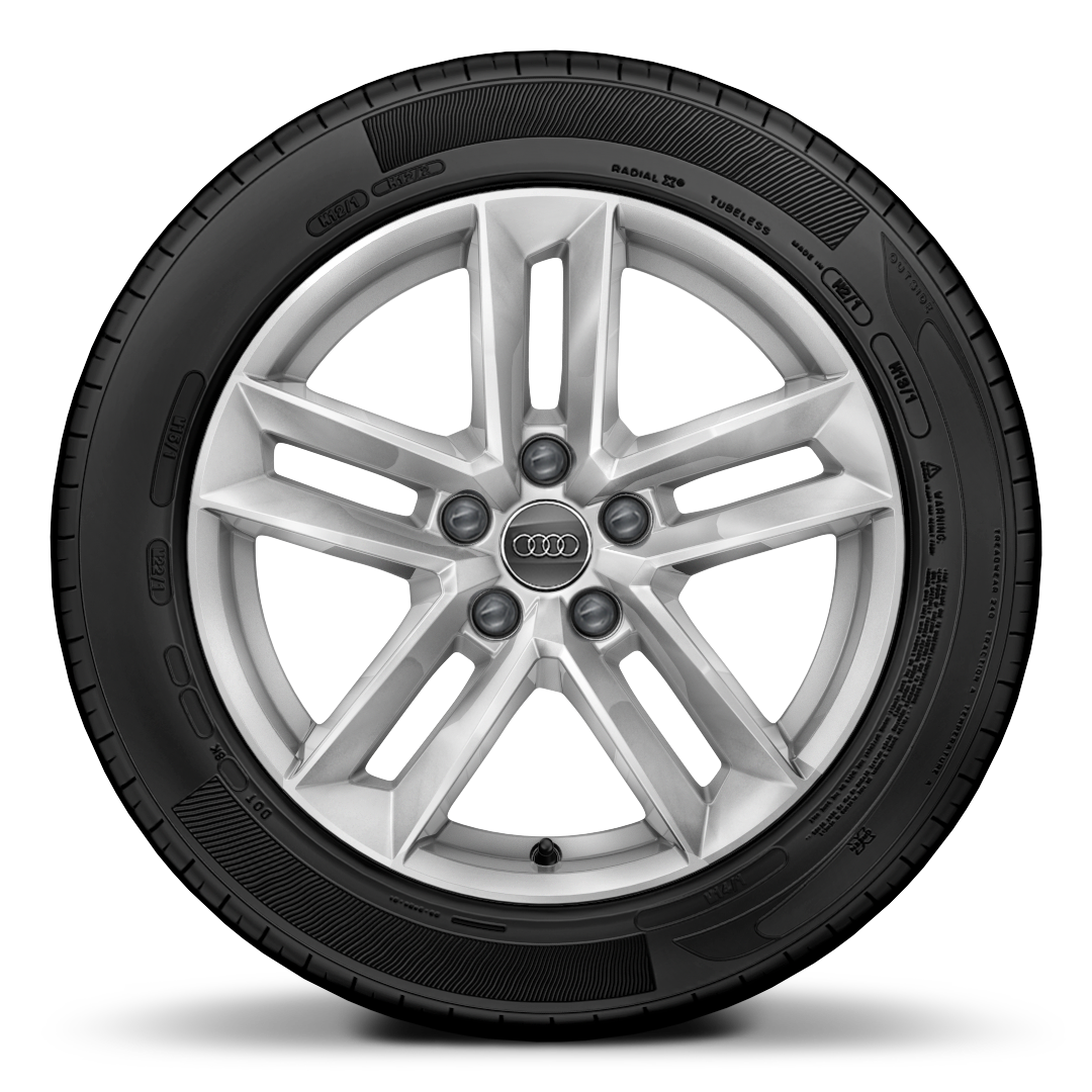 17x7.5J 5-parallel-spoke design alloy wheels