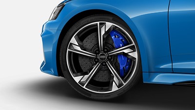 RS keramiske bremser med bremsesadler i blå