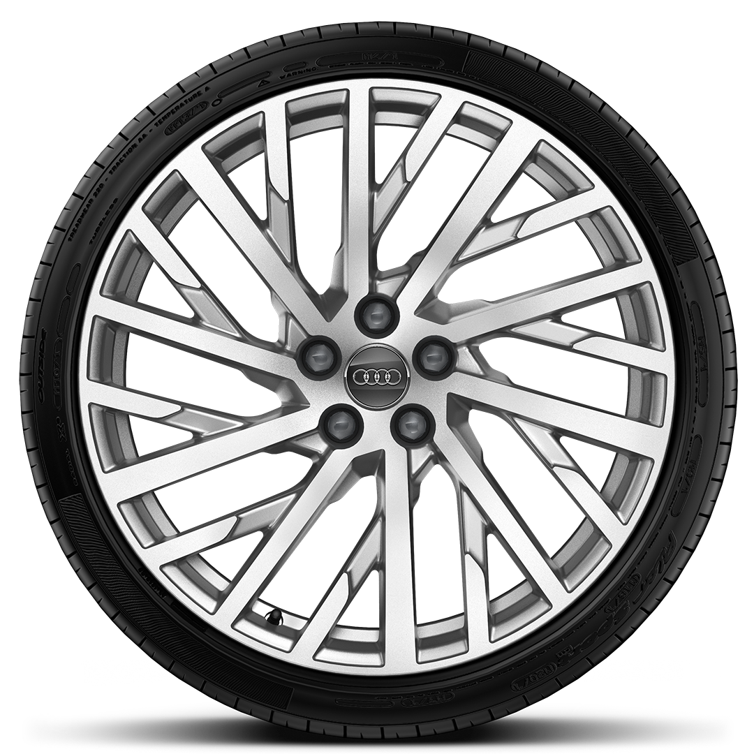Rodas de liga leve em design Y de 10 raios, 9J x 20 com pneus 265/40 R20