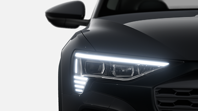Matrix LED headlamps with dynamic light design and dynamic turn signal