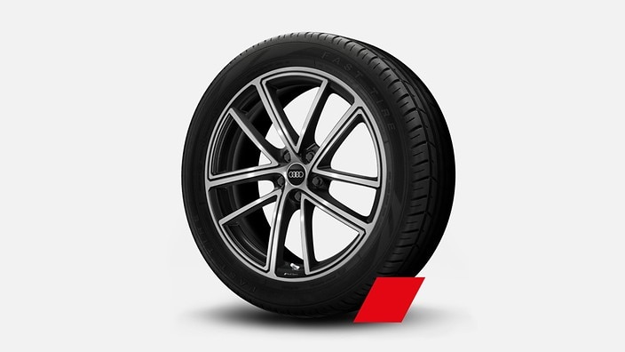 20" 5-double-spoke design wheels, bicolor finish