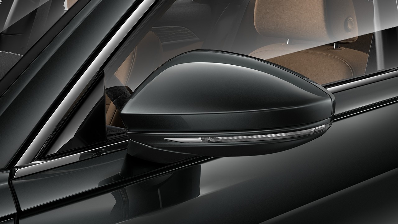 Carca&ccedil;a do espelho retrovisor externo na cor do ve&iacute;culo