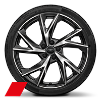 Alloy wheels, 5-V-spoke Evo style, Anthracite Black, diamond-turned, 8.5J|11.0Jx20, 245/30|305/30 R20 tires