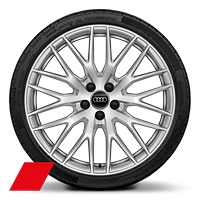 20&quot; Audi Sport aluminiumsfælge, 10-eget Y-design, 9J x 20 med 255/30 R20 dæk