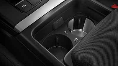 Heated and cooled cup holders