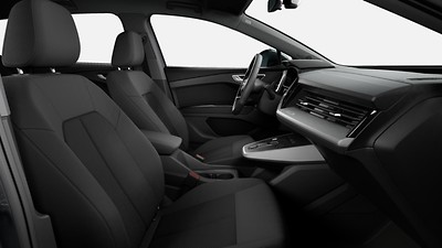 Interior with standard seats in black fabric