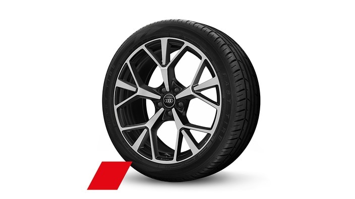 20" 5-spoke tripod design wheels, bicolor finish