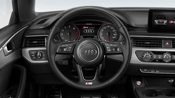 Heated 3-spoke, leather-covered multifunction steering wheel