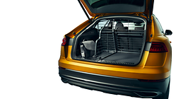 Partition grille for the luggage compartment, longitudinal