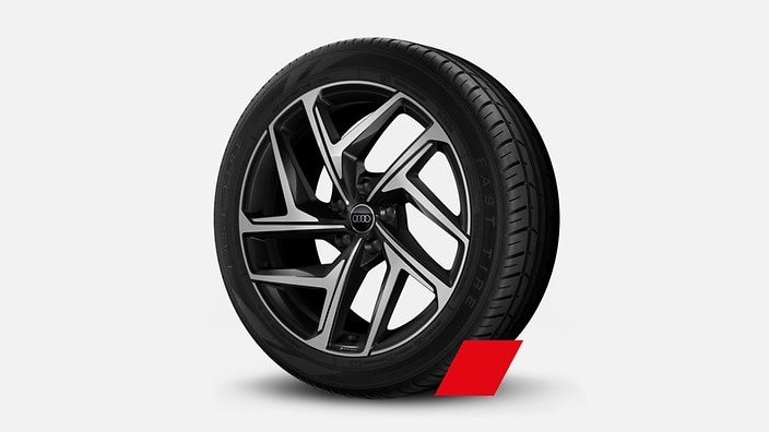 21" 5-Y-spoke dynamic design wheels in bi-color finish with 255/45 front and 285/40 rear tires
