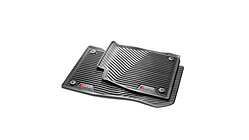 All-weather floor mats, for front, black