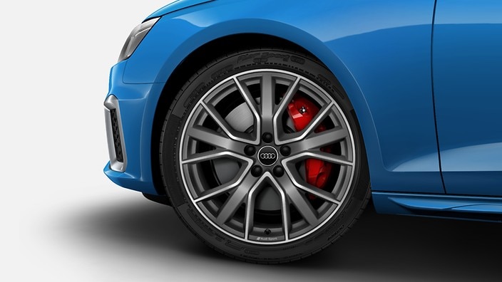 Red brake calipers