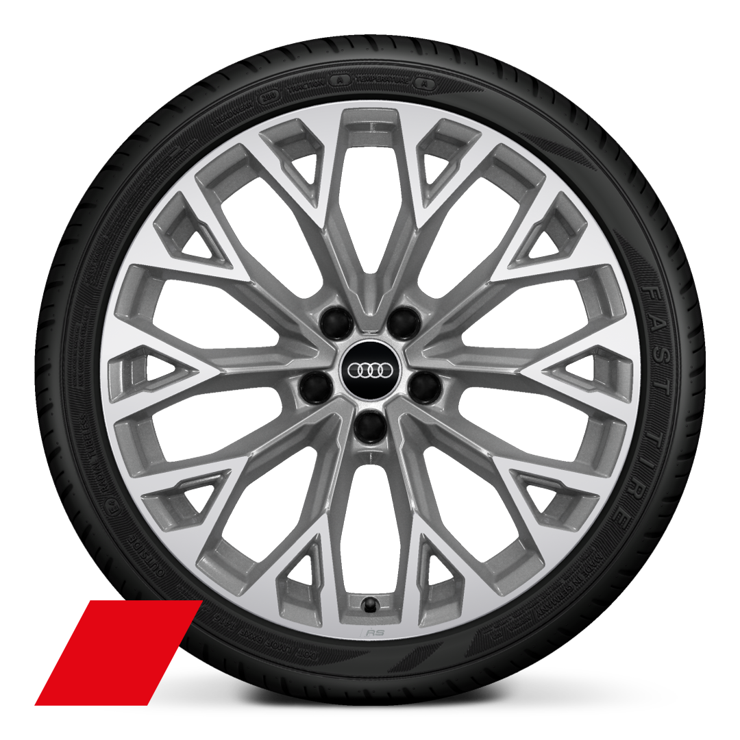 19 x 9.0J|8.0J 10-Y-spoke, platinum grey, gloss turned finish, 265/30|245/35 R19  tyres