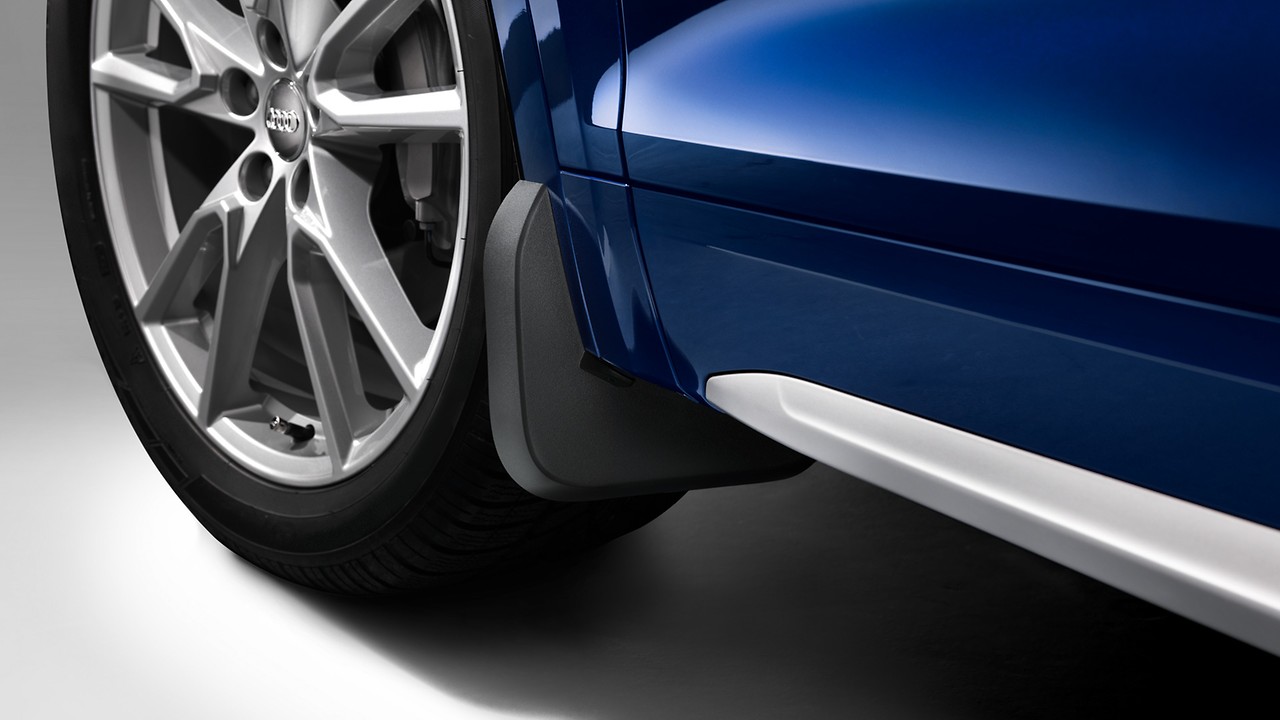 Mud flaps, for the front, for vehicles without S line exteriour package