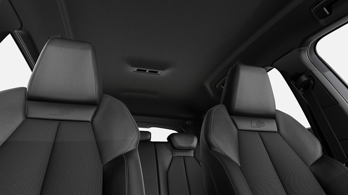 Black cloth headliner