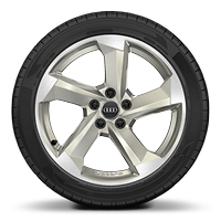 18&quot; x 7.5J &apos;5-arm turbine&apos;design alloy wheels in magnesium look, diamond cut finish with 245/45 R18 tyres (contained in 18&quot; &apos;5-arm turbine&apos;design alloy wheels in magnesium look, diamond cut finish  with 7.5J 245/45 R18 tyres)