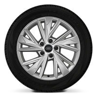 17&quot; x 8.0J &apos;5-spoke W -style&apos; alloy wheel with 225/45 R17 tyres