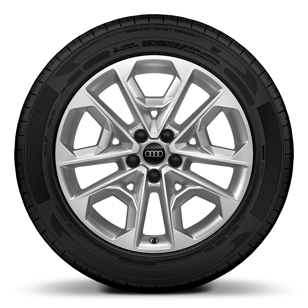 18&quot; x 8.0J &apos;5-V-spoke&apos; design alloy wheels with 235/40 R18 tyres